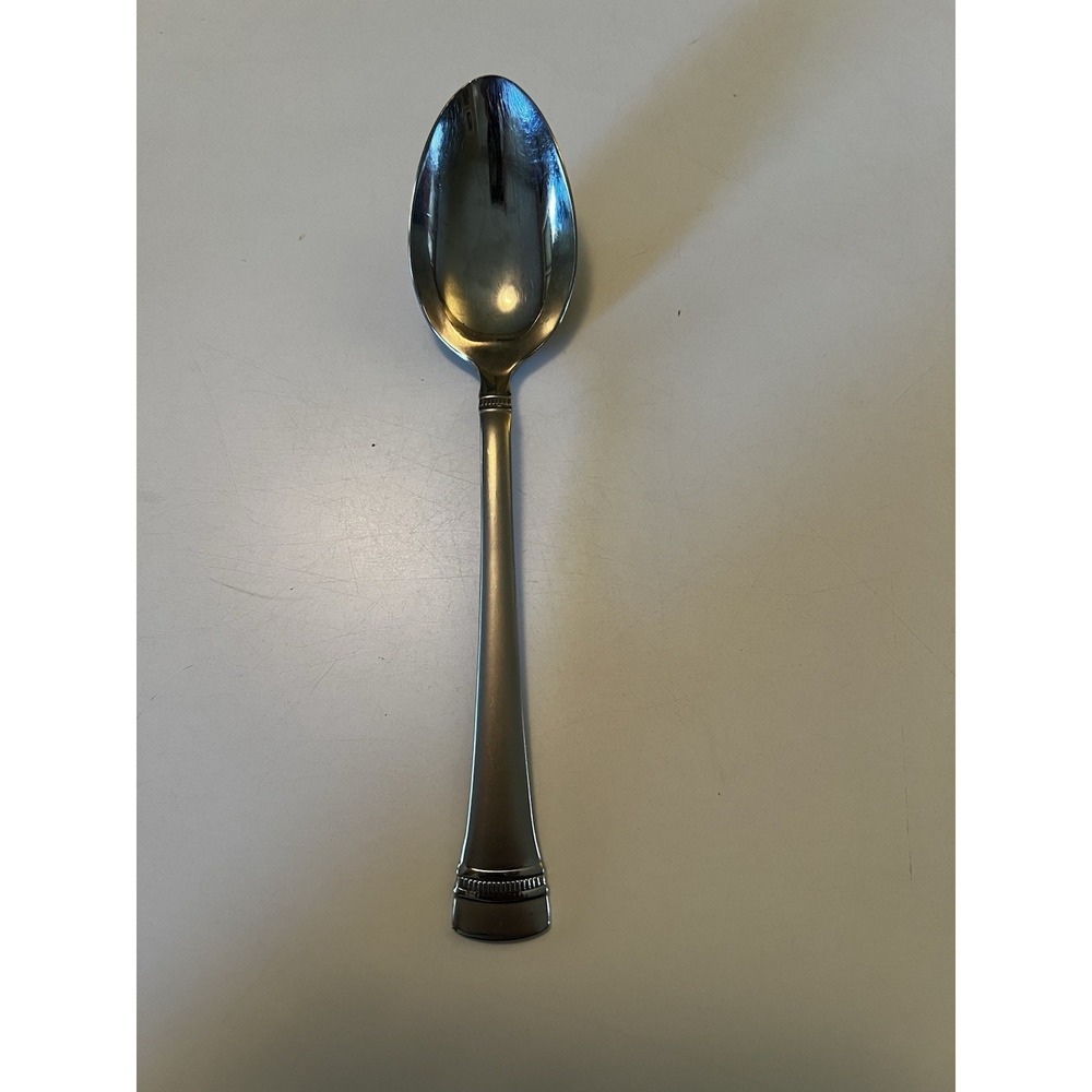 Reed & Barton Longwood 18/8 Stainless Solid Serving Spoon Korea Vintage